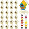Outus 24 Pcs Wooden DIY Birdhouse Kits for Kids to Build, 4 Shapes