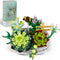Mini Bricks Succulent Plant Building Kit, 389PCS DIY Ecology Collection Building Toy, Bouquet Set Gifts
