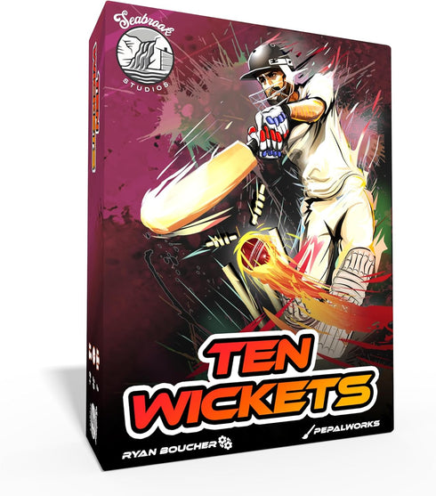 Ten Wickets - The Cricket Themed Card Game, Auction Bidding Game for Ages 8+, 2 Players