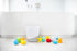 10 1 1 Ubbi Bath Toy & Drying Bin Bundle, Includes Bath Toys, Hair Rinse Cup and Gray Toy Drying Bin, Infant