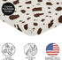 Sweet Jojo Designs Brown Cow Print Baby Boy Fitted Mini Crib Sheet for Western Collection