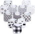 Baby Bibs Soft and Absorbent Organic Cotton Bandana Drool Bibs Set for Boys and Girls, Newborn 0-36 Months