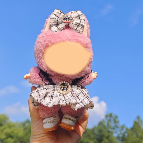 17cm 2 Set, Clothes for Doll, PCS Cute Chic Style Hair Clip & Dress Dress up Outfit Exquisite Accessories for Dolls