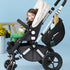 Stroller Organizer Bag, Waterproof Side Sling Stroller Storage Attachment with Pocket for Travel Walking