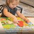 Klean Kids Silicone Placemats for Toddlers - 2 Pack (Mermaid and Princess) Non-Slip with Travel Bag
