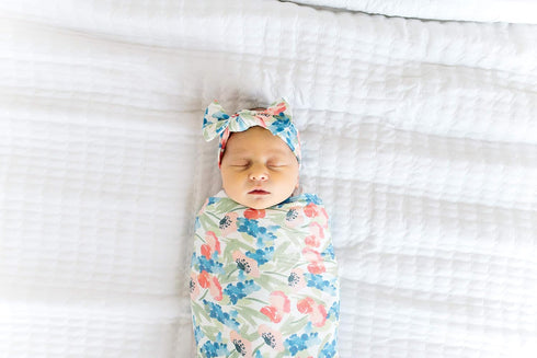 Cozy Wren Large Premium Knit Baby Swaddle Blanket - Perfect for Moments