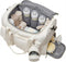Extra Large Diaper Tote Bag with Shoe Compartment & Pacifier Pocket, Travel