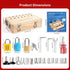 3-5 Set INIFEIDALA Montessori Busy Board - Wooden Sensory Activity Toy for Year Olds with Locks, Keys & Screwdriver