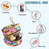 PYBUG Candy Round Pacifier Storage Case, Polyester & TPU Lined with Hook Buckle, Pacifier Container Box for Baby