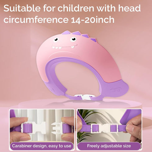 TinyGuardian 0-9 Baby Shower Cap Shield, Shower Cap for Kids, Visor Hat for Eye and Ear Protection for Years Old