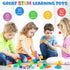 TENYEAH 56 3+ PCS Magnetic Blocks, Transparent Magnet Building Blocks for Toddlers, Preschool Educational Construction