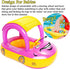 iGeeKid Inflatable Baby Pool Float with Canopy, Safe Seat for Infant Swim Float Rings (Pink)