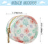 PYBUG Shell Round Pacifier Storage Case, Polyester & TPU Lined with Hook Buckle, Pacifier Container Box for Baby