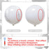 KatchOn Round White Foil Balloons, 22 Inch, Pack of 6 for Party Decorations, Metallic Birthday Balloons