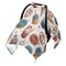 Mazeann 4th July Cupcake Ice Cream Car Seat Cover Baby Breathable Soft Infant