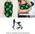 Green Alien Head Newborn Swaddle Blanket and Hat Set, Soft Baby Receiving Blanket for Infant Boy Girl Gift