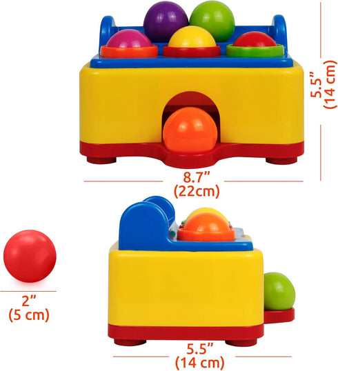 Bambiya Ball Popper Game with Hammer Toy – Fun Lights and Sound Effects – Baby Toy for Kids 3+ Year Old