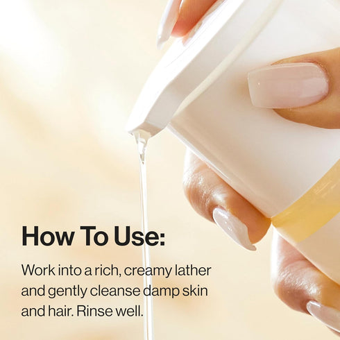 2-in-1 18 oz The Honest Company Baby Shampoo & Body Wash, Fragrance-Free, Gentle, Tear-Free, Hypoallergenic, Naturally