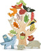 Tender Leaf Toys Stacking Forest - Wooden Animal Balancing Game for Children, Manual Dexterity for Ages 18 Months+
