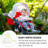 DOITOOL Portable Baby Wipes Box Green Refillable Travel Dispenser for Diaper Bag Stroller Hanging Outdoor Use Moisture