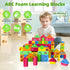 ABC Foam Learning Blocks for 2-4 Years Old Toddlers, Soft Stacking Alphabet Letters Set, Montessori Toys