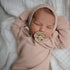 FRIGG Rope SilkySoft Silicone Baby Pacifier, Made in Denmark, BPA-Free, Sage/Croissant, 0-6 Months