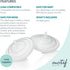 (Set 2) Motif Medical Silicone Diaphragms Replacement Parts - Compatible w/Motif Luna Breast Pump - Durable Motif