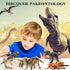 Dinosaur Fossil Dig Kit, Dino Excavation Kits for Kids, Educational Science Kits with 3D Skeleton Puzzles