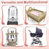 2 Pcs Baby Stroller Seat Liner Accessories, Reversible Cotton Cushion for Newborn Car Seat, Breathable Stroller Mat