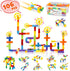 STEM Building Toy for Toddlers, Tube Pipe Educational Blocks Toy with Storage Box for Ages 3+