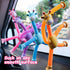 Telescopic Suction Cup Giraffe Toy, 4 Packs Pop Tubes Giraffe Fidget Toys, Educational Sensory Toy for Toddlers Travel