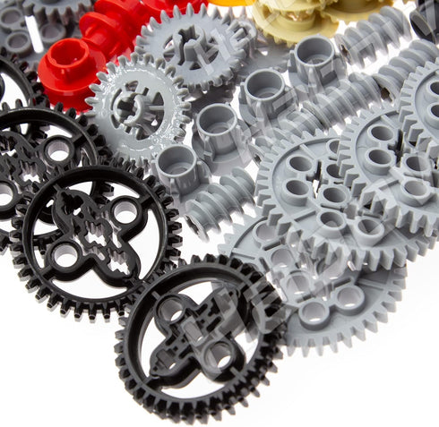 233pcs Technic-Parts, Compatible with Lego-Technic, Gears, Axle-Pin-Connector, MOC Pieces for Replacement