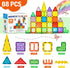 Magnetic Tiles Set, 68PCS 3D Clear Building Blocks, STEM Educational Toys Gift for Kids Boys and Girls Ages 3-9