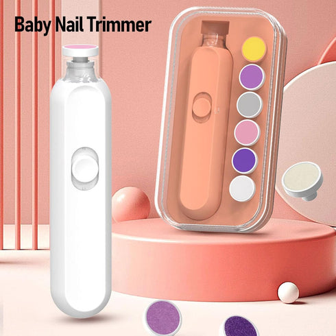 YFSAN Trimmer Baby Nail Gentle Electric Baby Nail Clipper with Night Light Multifunctional Trim Polish Grooming Kit