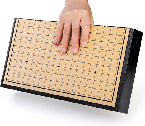 Yarlung Go Game Set - Magnetic Go Stones with 14.6 Inch Foldable Game Board for 2 Players