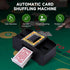 Automatic Card Shuffler for 1/2/4/6 Decks - Electric Battery-Operated Shuffler for Poker, UNO, and More