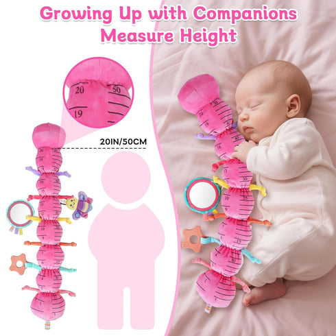 6-12 6-in-1 Tummy 0 3 6 9 12 18 Baby Girls Toys Months - Infant Sensory Music Animal Stuffed Caterpillar Toy