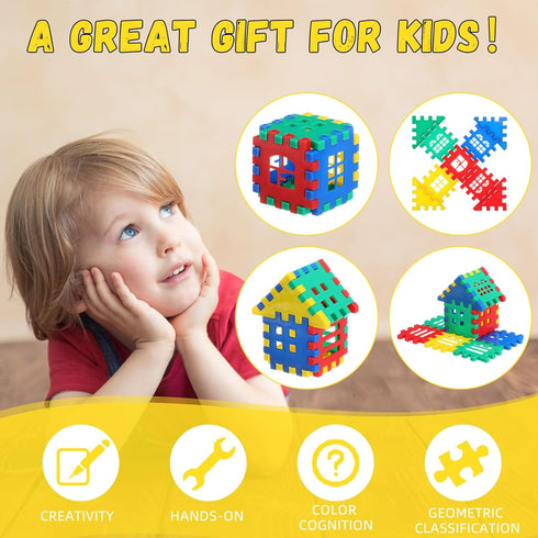 310 Pcs Interlocking Building Blocks, Kindergarten Toy Building Sets for Kids, Preschool Toys for Back to School