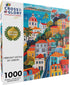 Vibrant Vistas of Lisbon, 1000 Piece Jigsaw Puzzle, Eco-Friendly Lisbon Cityscape, Bright and Colorful