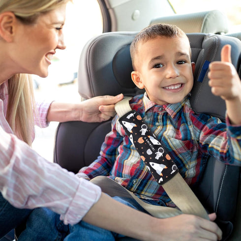 Amintiri Seat Strap Shoulder Pads for Kids, Seat Belt Cover for Children, Soft Furry Seat Belt Cushion for Travel