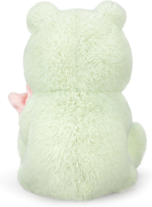 IKASA 13.5" Frog Stuffed Animals Plush Toys, Cute Soft Cuddly Gift for Family Kids