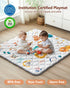 71x59 Baby Play Mat, Thickened Playpen Mat, Non-Slip Baby Mat for Floor, Foldable Portable Playmat Suitable for Babies