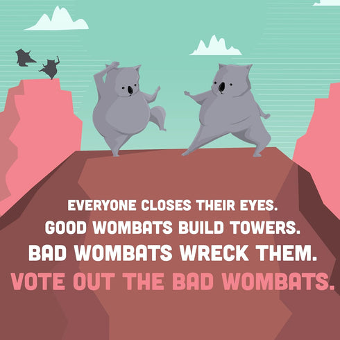 Exploding Kittens Hand to Hand Wombat Card Game - Fun Family Games for Adults Teens & Kids