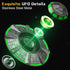 Mechaniker UFO Fidget Spinner for Kids Adults, Metal Luminous Space Desk Toy, Cool EDC Gadgets Anxiety Stress Relief