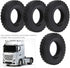 4PCS RC Tires, 20mm RC Car Tire RC Car Parts Width Shoe Sole Patterm Tyre Spare Parts Fit for Tamiya Tractor Truck 1/14 RC Car Accessory RC Car Replacement Parts