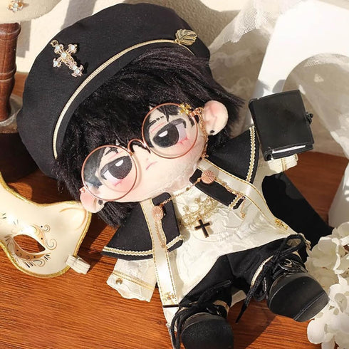 niannyyhouse 10cm 15cm 20cm 40cm Doll Clothes European Style Hat Shirt Pants Shawl Leather Shoes Stuffed Plush Toy Accessories (20cm)
