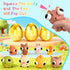 8 Pack HIKISS Jumbo Golden Easter Eggs Fillers with Eye-Pop Fidget Toys, Easter Eggs Basket Stuffers Fillers, Stress