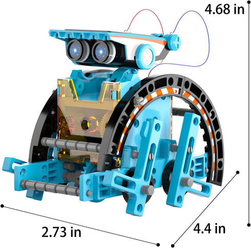 Lucky Doug 12-in-1 STEM Solar Robot Kit for Kids Age 8-13, Educational Building Science Experiment Set