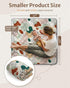 43" 43" Blissful Diary Portable Baby Play Mats for Floor, Thicker Cushioned Foldable Baby Crawling Mat for Indoor