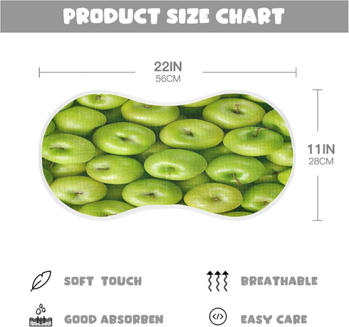 YETTASBIN Fresh Apples Muslin Baby Burp Cloth, Super Soft Absorbent Cotton Burp Rag Baby Bibs Feeding Cloth for Newborn